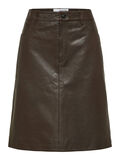 Selected LEATHER MINI SKIRT, Java, highres - 16085320_Java_001.jpg