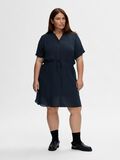 Selected SHORT SLEEVED SHIRT DRESS, Dark Sapphire, highres - 16093558_DarkSapphire_002.jpg