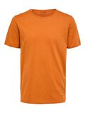 Selected CREW NECK - T-SHIRT, Bombay Brown, highres - 16071775_BombayBrown_001.jpg