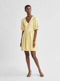 Selected SHINY PUFF SLEEVE DRESS, Gold Colour, highres - 16078463_GoldColour_005.jpg