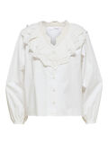 Selected BRODERIE ANGLAISE SHIRT, Snow White, highres - 16086303_SnowWhite_001.jpg