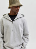 Selected DÉCONTRACTÉE SWEAT À CAPUCHE, Light Grey Melange, highres - 16083380_LightGreyMelange_008.jpg