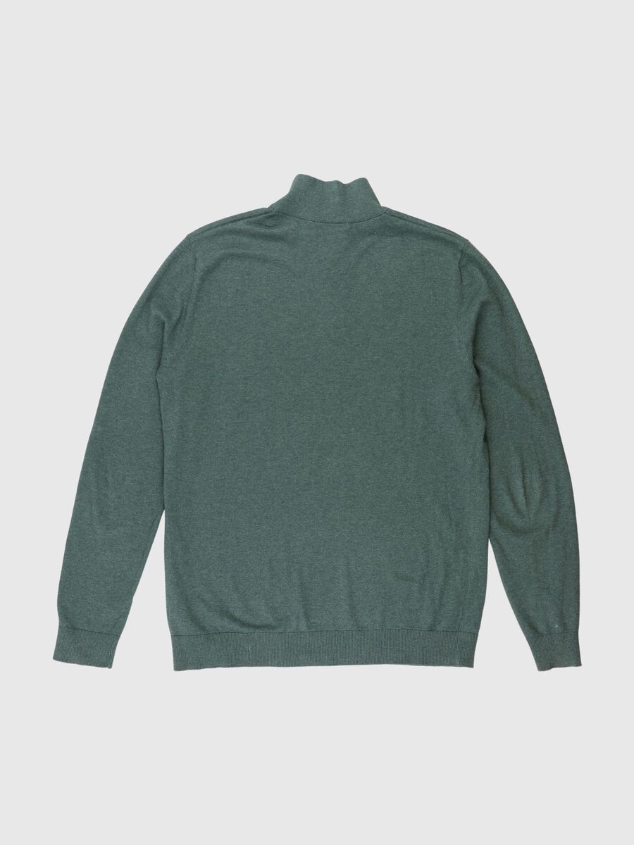 Selected HALF-ZIP KNITTED JUMPER, Darkest Spruce, highres - 80000296_DarkestSpruce_779218_002.jpg