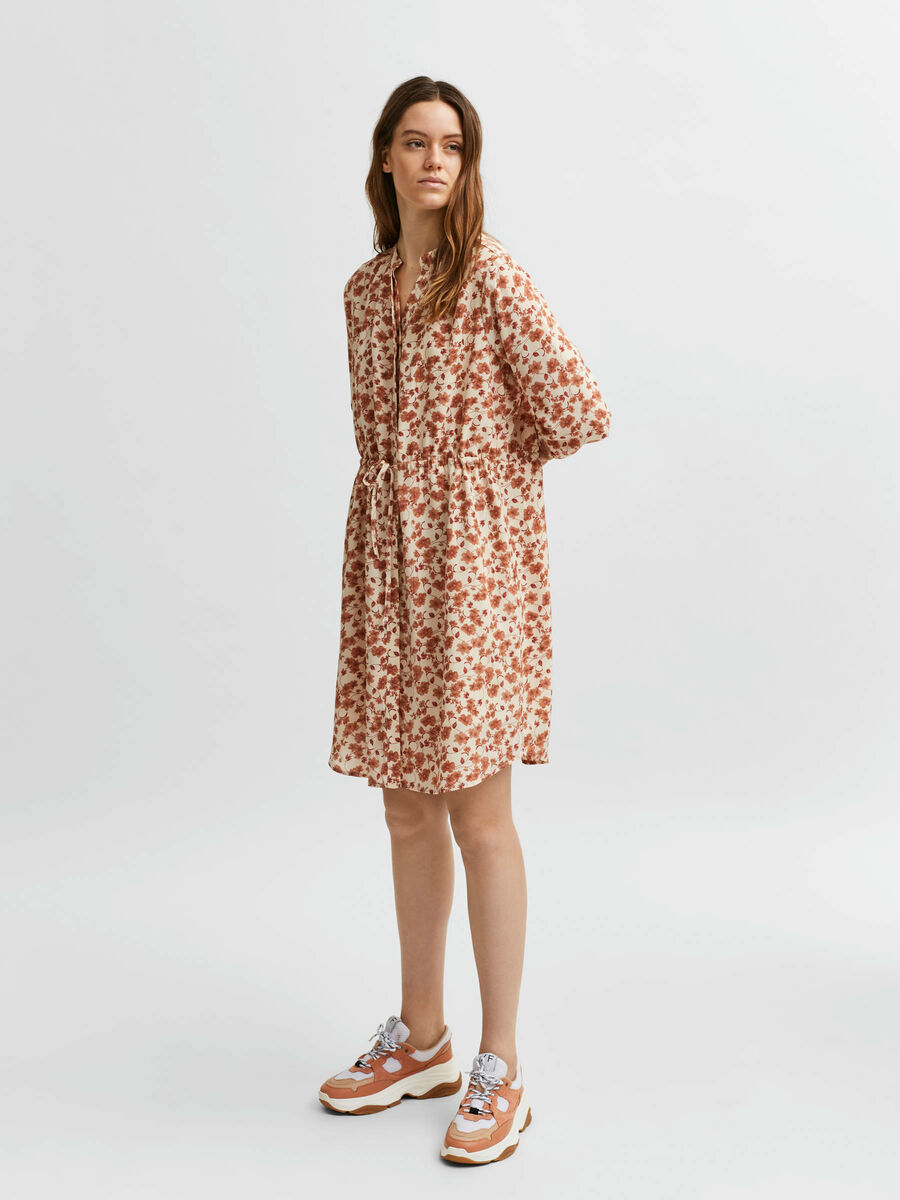 Selected LONG-SLEEVED PRINT DRESS, Birch, highres - 16081351_Birch_885254_005.jpg