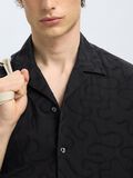 Selected EMBROIDERED SHORT SLEEVED SHIRT, Black, highres - 16097689_Black_006.jpg