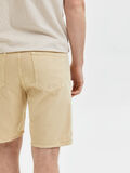 Selected WIDE FIT DENIM SHORTS, Sand, highres - 16084040_Sand_006.jpg