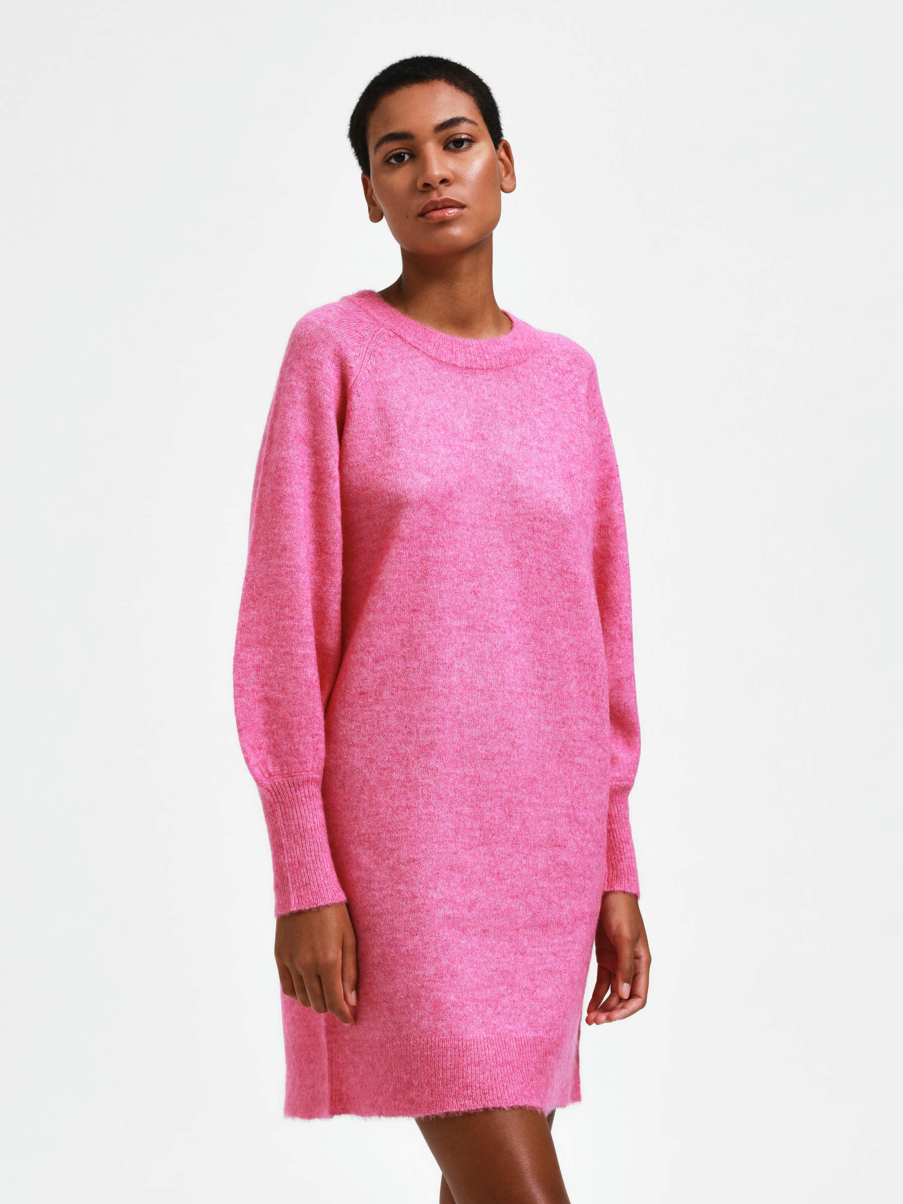 Long sleeved knitted dress | Selected