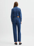 Selected HØY MIDJE STRAIGHT FIT JEANS, Dark Blue Denim, highres - 16080497_DarkBlueDenim_004.jpg