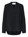 Selected RELAXED LONG SLEEVED CURVE BLOUSE, Black, highres - 16087770_Black_001.jpg