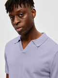 Selected KNITTED POLO SHIRT, Languid Lavender, highres - 16088636_LanguidLavender_006.jpg