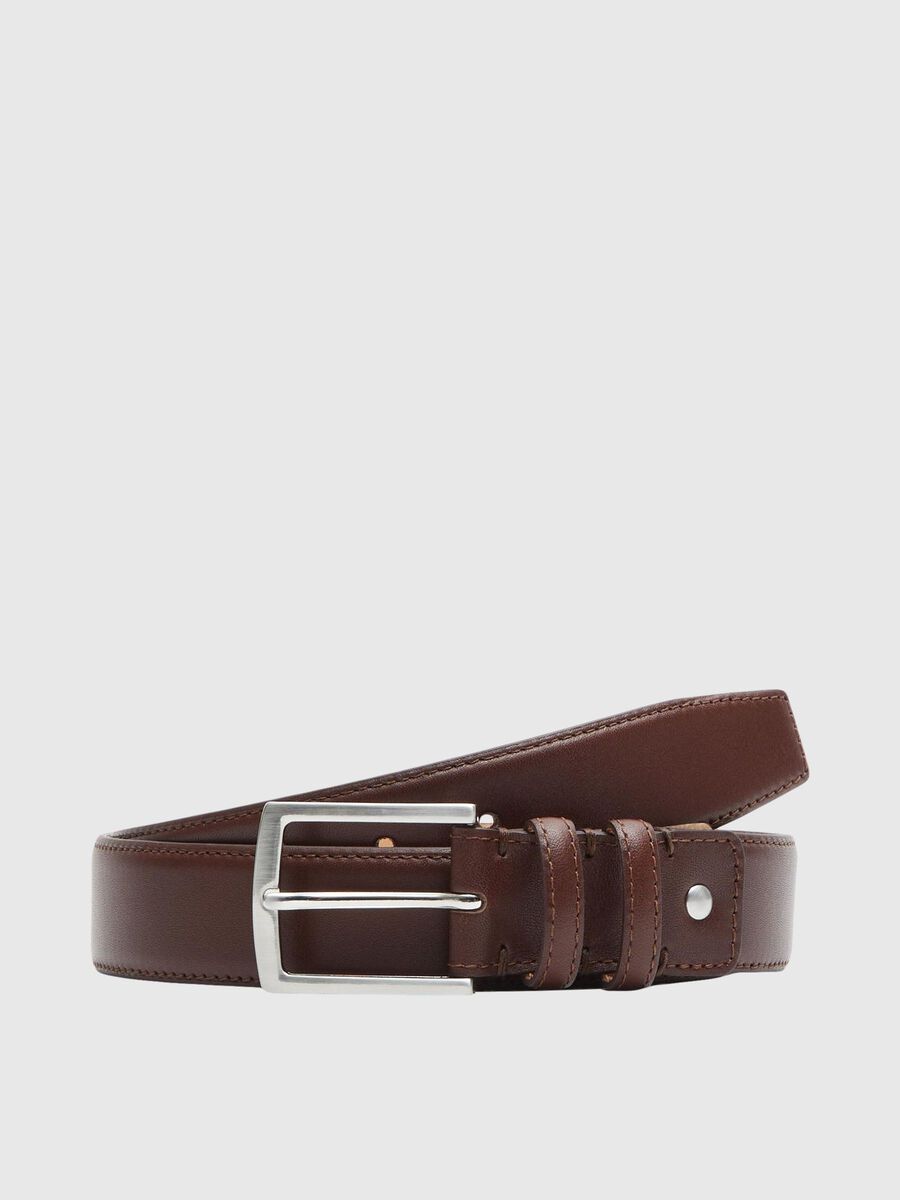 Selected LEDER GÜRTEL, Rustic Brown, highres - 16095982_RusticBrown_001.jpg