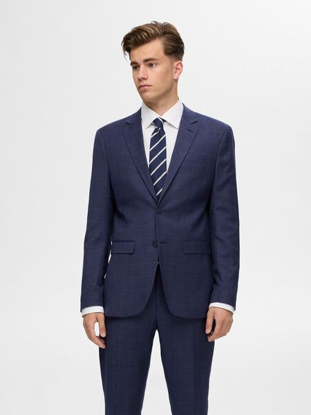 Selected CHECKED SLIM FIT BLAZER, Dark Blue, highres - 16094327_DarkBlue_1115780_003.jpg