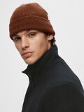 Selected WOOL BLEND KNITTED BEANIE, Cherry Mahogany, highres - 16075397_CherryMahogany_003.jpg