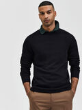 Selected COSY KNITTED PULLOVER, Black, highres - 16084076_Black_008.jpg