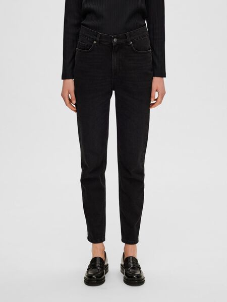 Selected BLACK SLIM FIT JEANS, Black Denim, highres - 16081224_BlackDenim_003.jpg