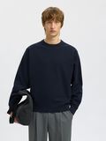 Selected 100% BAUMWOLL SWEATSHIRT, Dark Sapphire, highres - 16099829_DarkSapphire_003.jpg