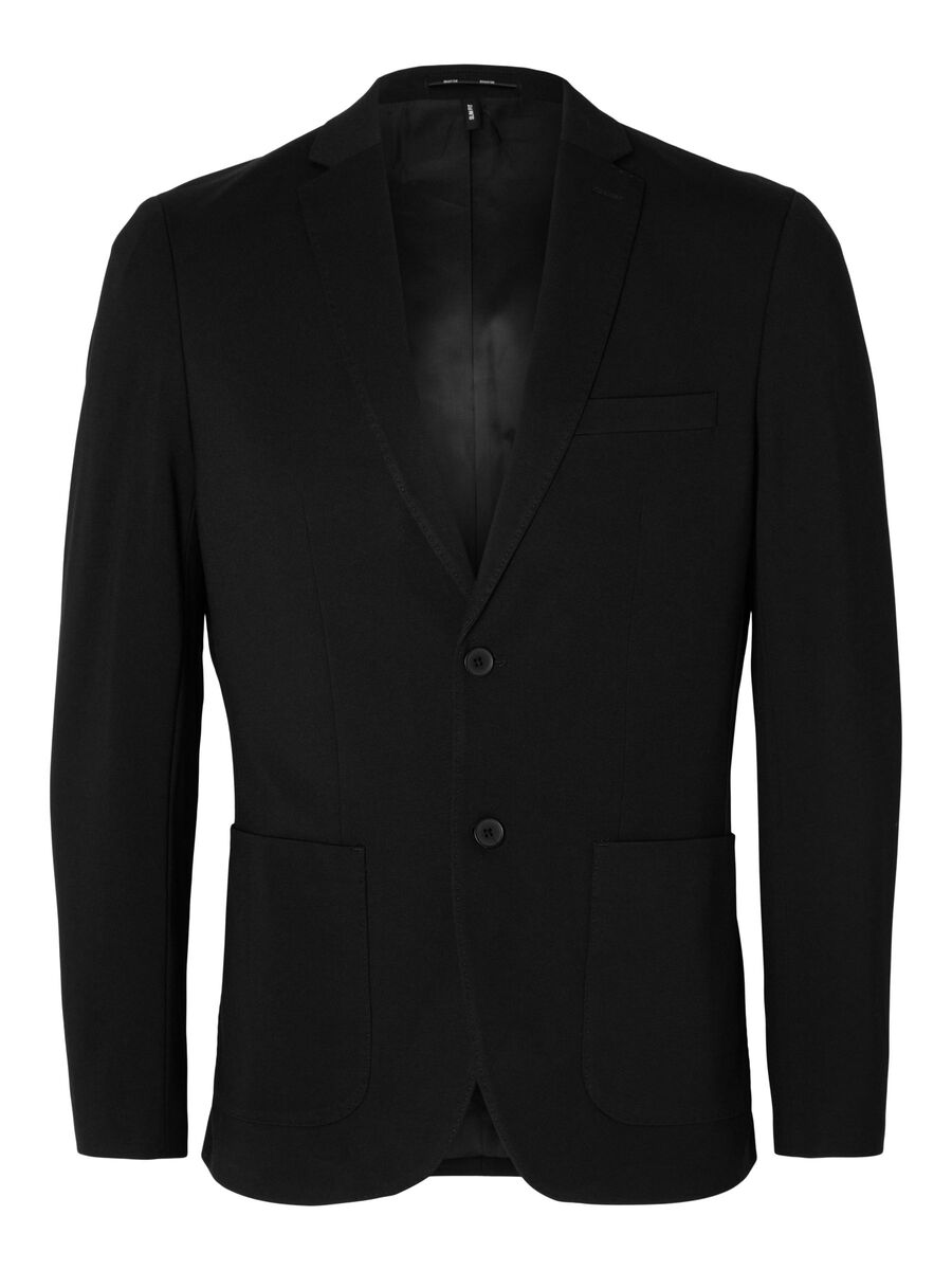 Selected VISKOSEBLANDING SLIM FIT BLAZER, Black, highres - 16092484_Black_001.jpg