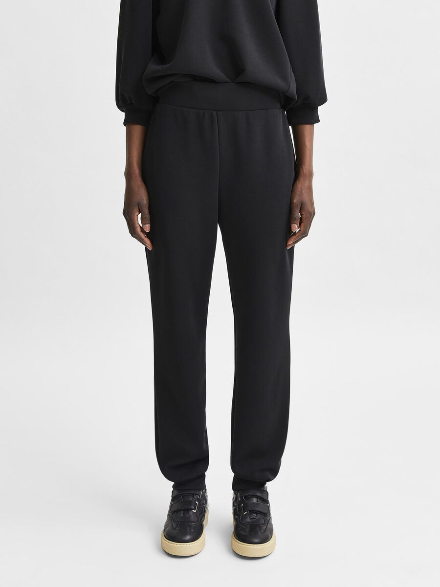 Selected ZACHT SWEATPANTS, Black, highres - 16082343_Black_003.jpg