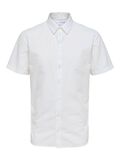 Selected CLASSIQUE CHEMISE À MANCHES COURTES, White, highres - 16079057_White_001.jpg