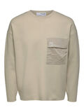 Selected AFSLAPPET PASFORM PULLOVER, Oatmeal, highres - 16083887_Oatmeal_001.jpg