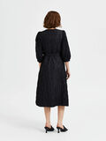 Selected RUFFLED WRAP DRESS, Black, highres - 16087951_Black_004.jpg