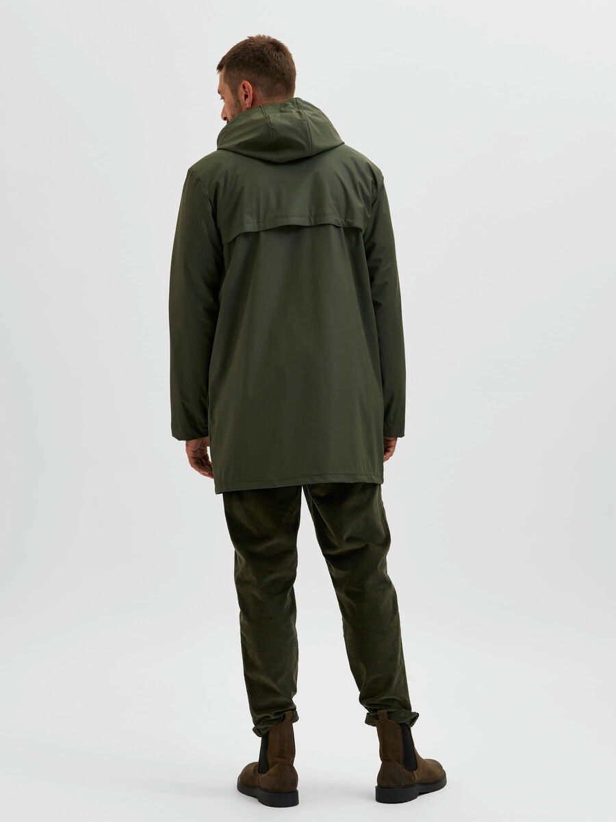 Selected LONG HOODED RAIN JACKET, Climbing Ivy, highres - 16079390_ClimbingIvy_004.jpg