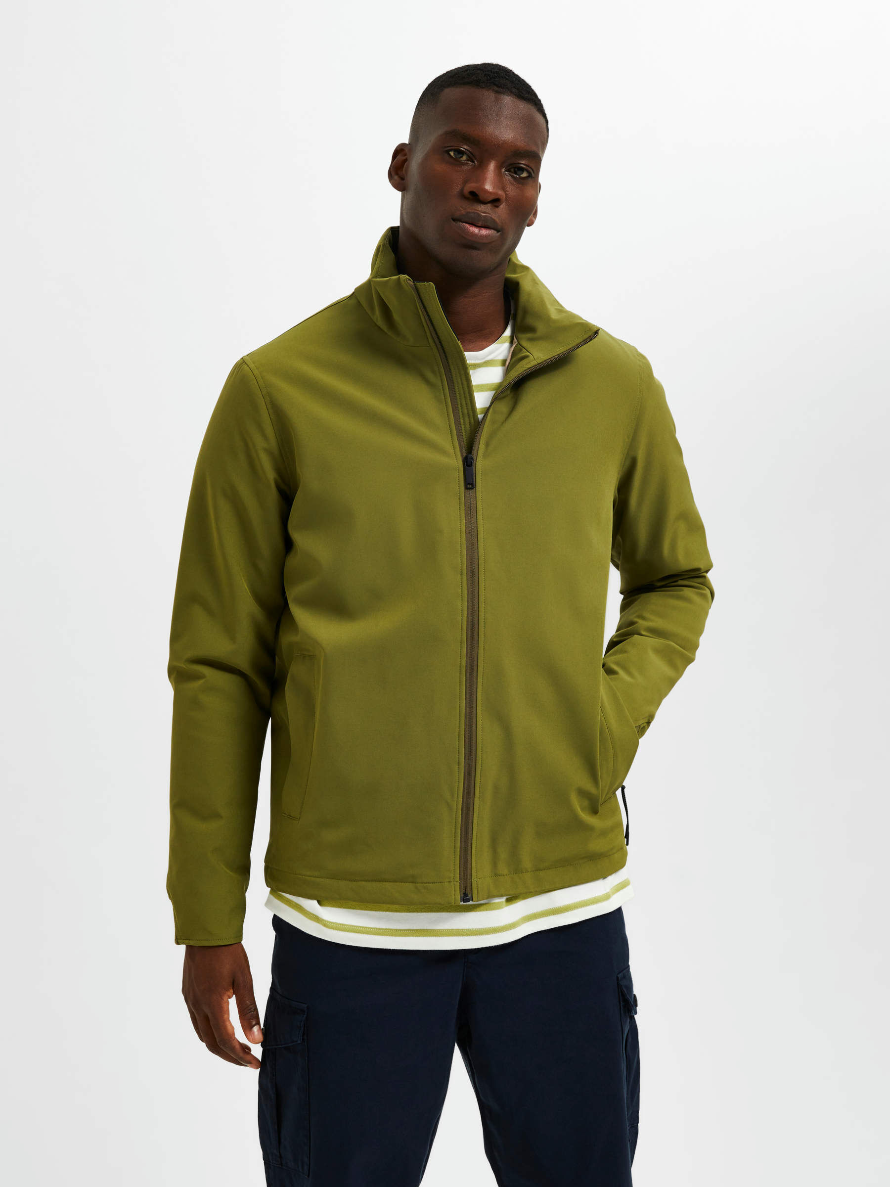 SHORT PADDED JACKET Green SELECTED HOMME