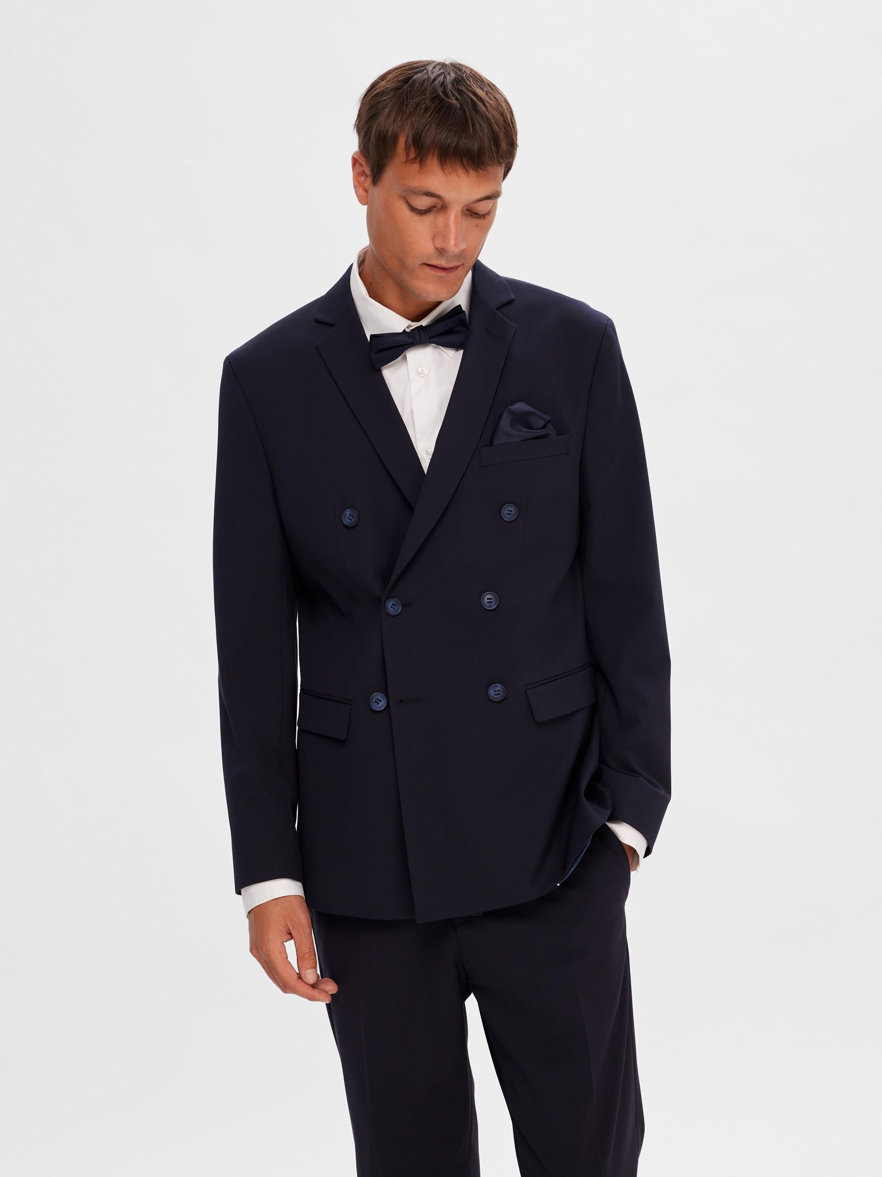 CLASSIC DOUBLE BREASTED BLAZER Blue SELECTED HOMME