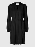 Selected VISCOSE BLEND MINI DRESS, Black, highres - 16093188_Black_001.jpg