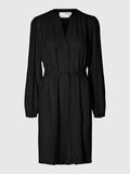 Selected LONG-SLEEVED MINI DRESS, Black, highres - 16093188_Black_001.jpg