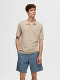 Selected SHORT-SLEEVED KNITTED POLO SHIRT, Pure Cashmere, highres - 16092653_PureCashmere_003.jpg