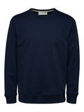 Selected RONDE HALS SWEATSHIRT, Maritime Blue, highres - 16081950_MaritimeBlue_001.jpg