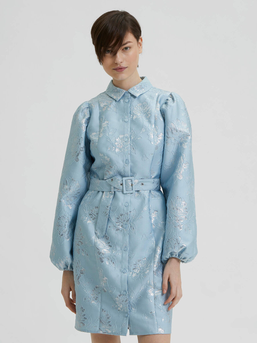 Selected TEJIDO FLORAL VESTIDO MINI, Blue Bell, highres - 16087002_BlueBell_003.jpg