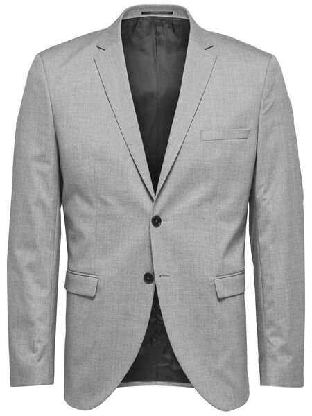 Selected COUPE SLIM BLAZER, Light Grey Melange, highres - 16056888_LightGreyMelange_001.jpg