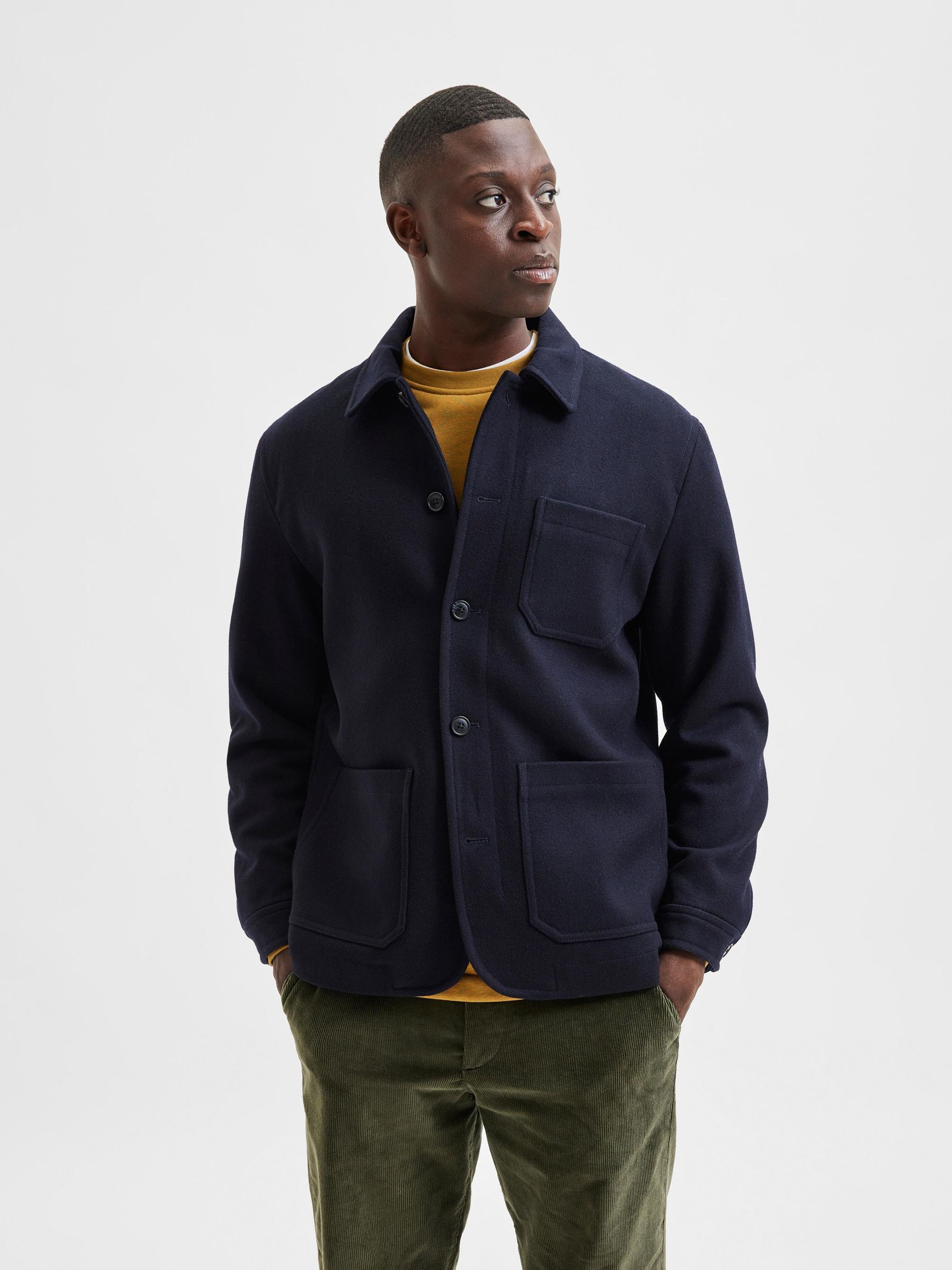 selected homme worker jacket
