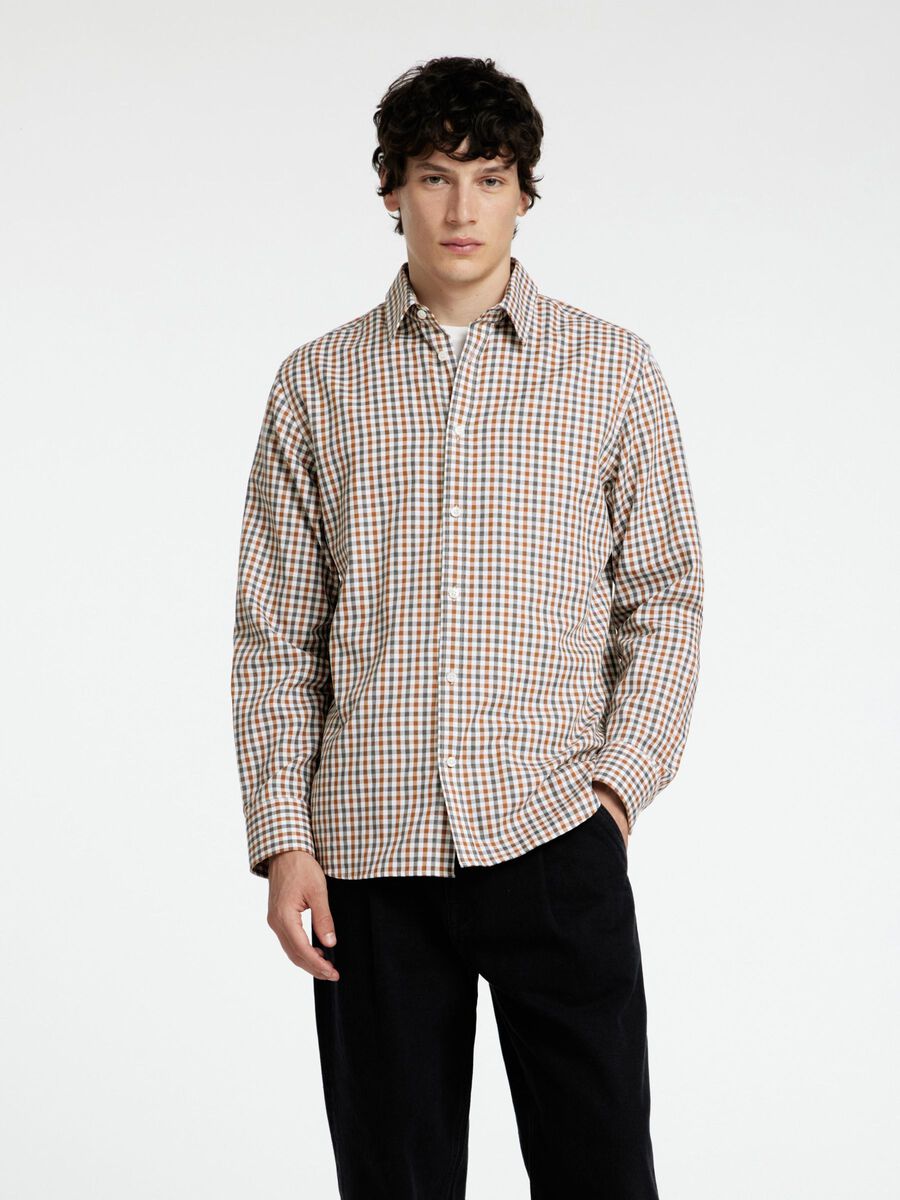 Selected VISCOSE BLEND SLIM FIT SHIRT, Cathay Spice, highres - 16094903_CathaySpice_1126867_003.jpg