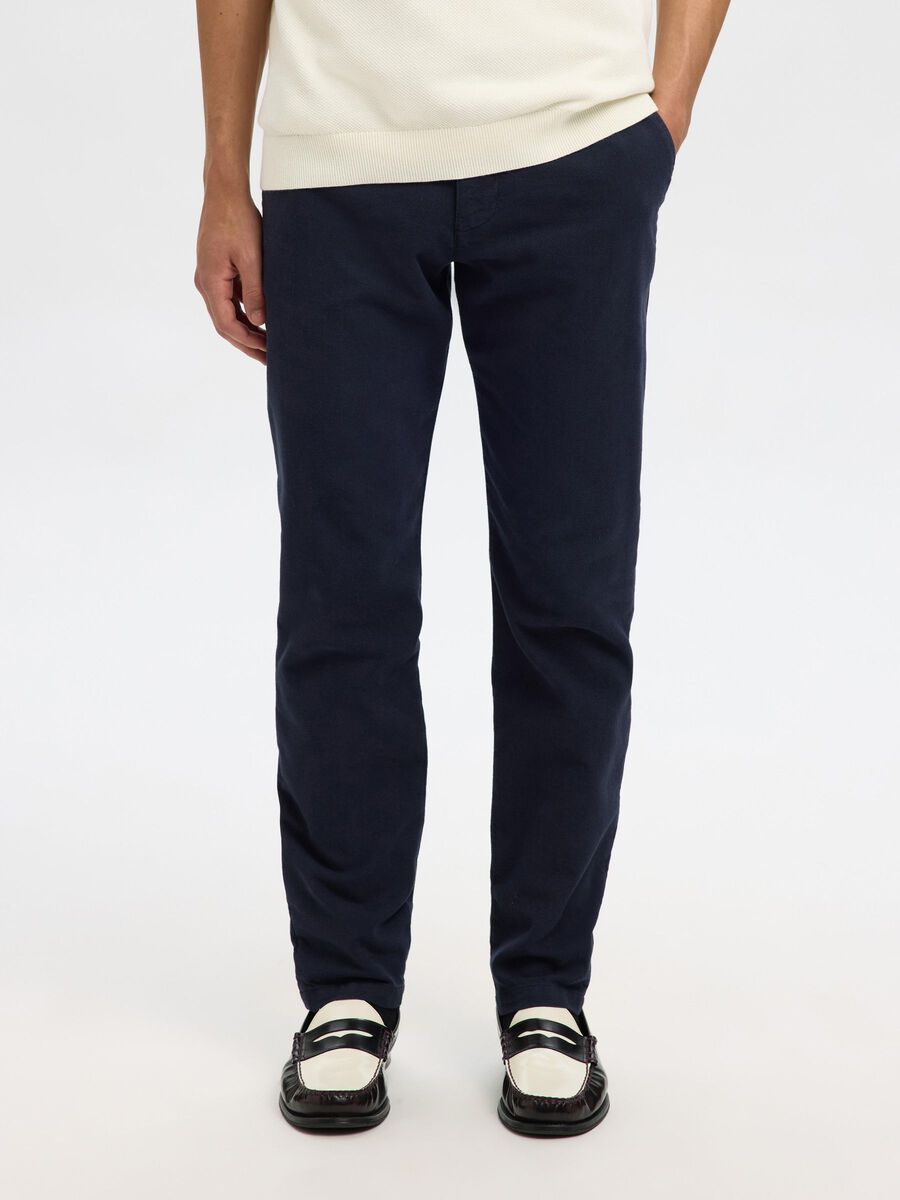 Selected 175 SLIM FIT STRUCTURED CHINOS, Dark Sapphire, highres - 16091554_DarkSapphire_003.jpg