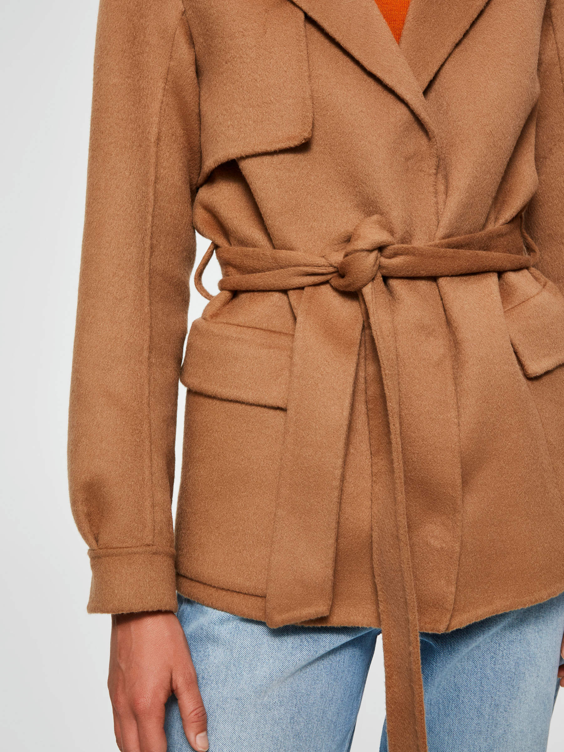 Selected femme wrap wool coat shop