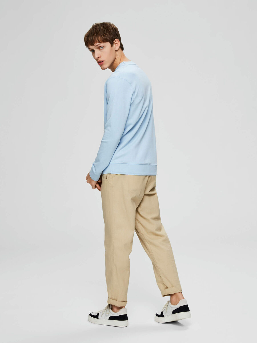 Selected REGULAR FIT - SWEATSHIRT, Cashmere Blue, highres - 16072699_CashmereBlue_004.jpg