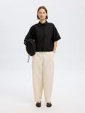Selected CROPPED SHORT SLEEVED SHIRT, Black, highres - 16096998_Black_008.jpg