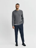 Selected WAFFLE KNIT PULL, Medium Grey Melange, highres - 16079776_MediumGreyMelange_005.jpg