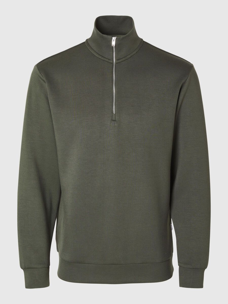 Selected MEZCLA DE VISCOSA, MEDIA CREMALLERA SUDADERA, Forest Night, highres - 16094477_ForestNight_001.jpg