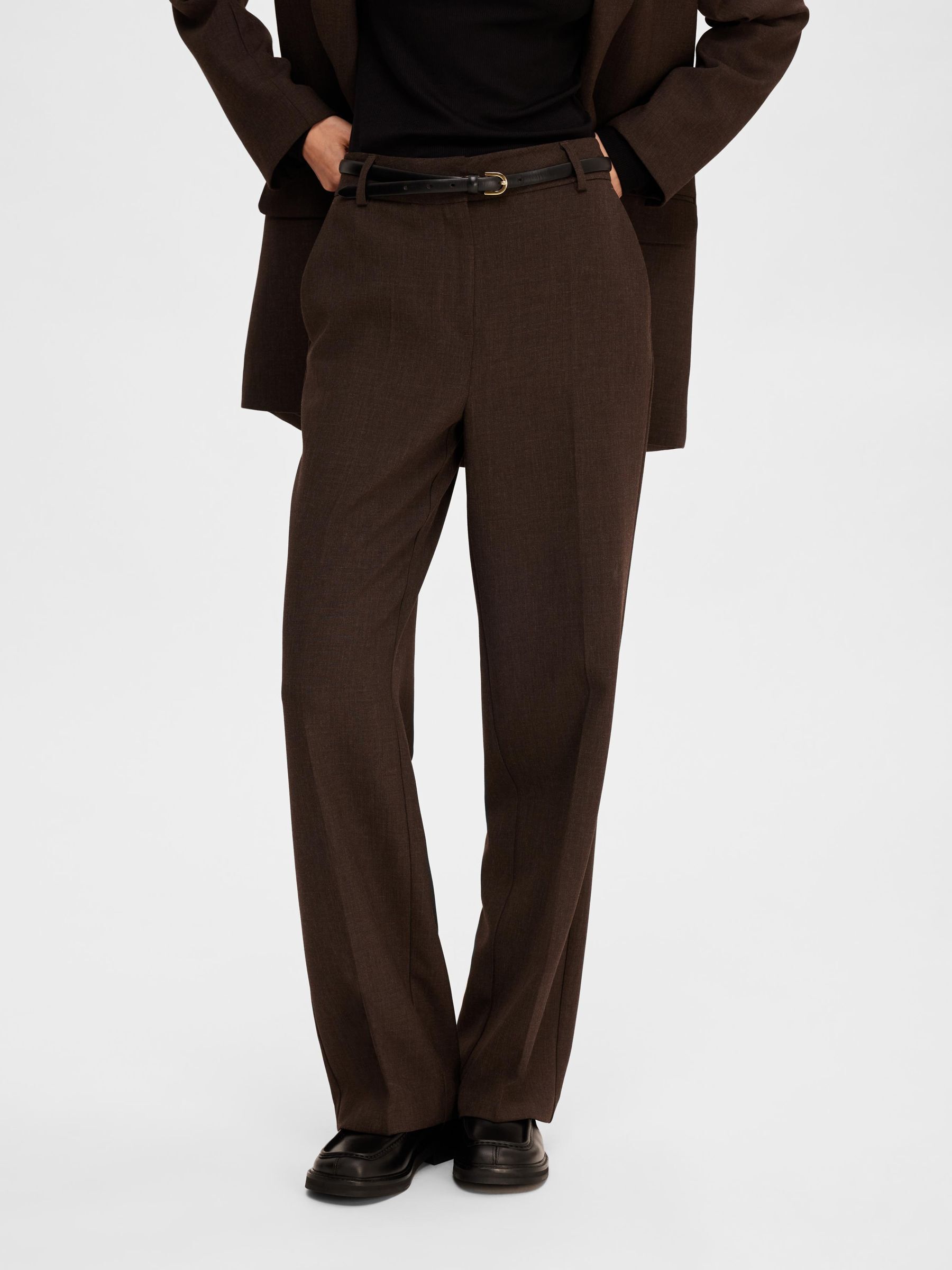 Pantalon costume marron hotsell