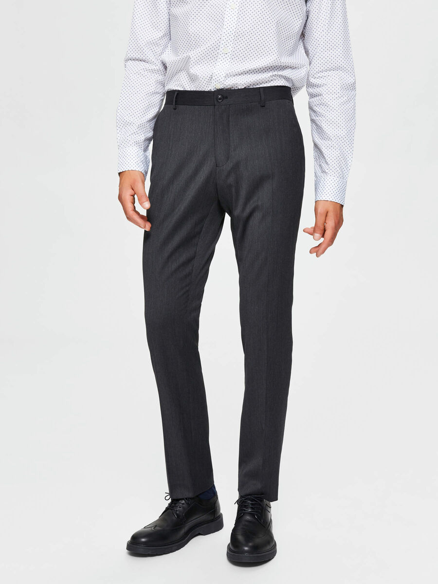 Selected SLIM FIT - SUIT TROUSERS, Grey, highres - 16063883_Grey_003.jpg