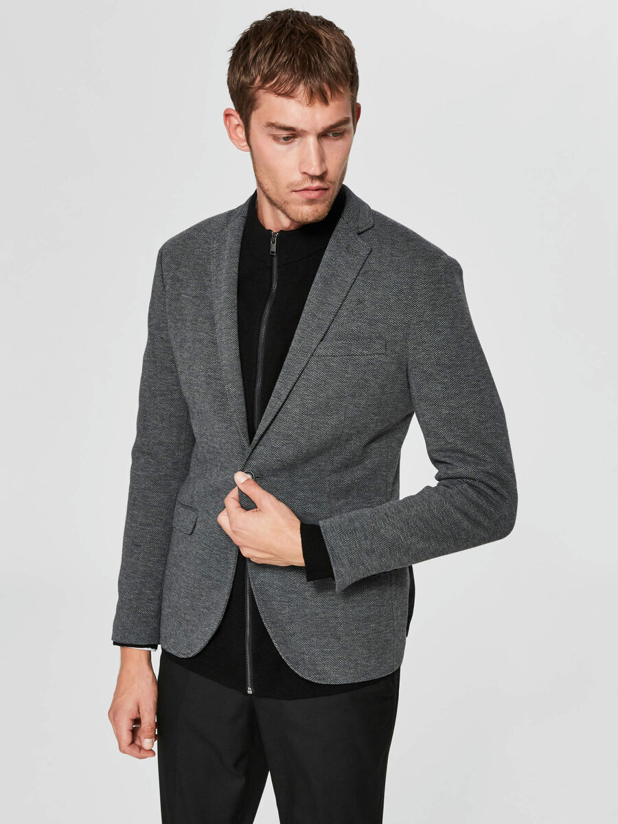 Selected SLIM FIT - BLAZER, Grey, highres - 16063785_Grey_003.jpg