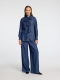 Selected CHAMBRAY LONG SLEEVED SHIRT, Dark Blue, highres - 16096941_DarkBlue_005.jpg