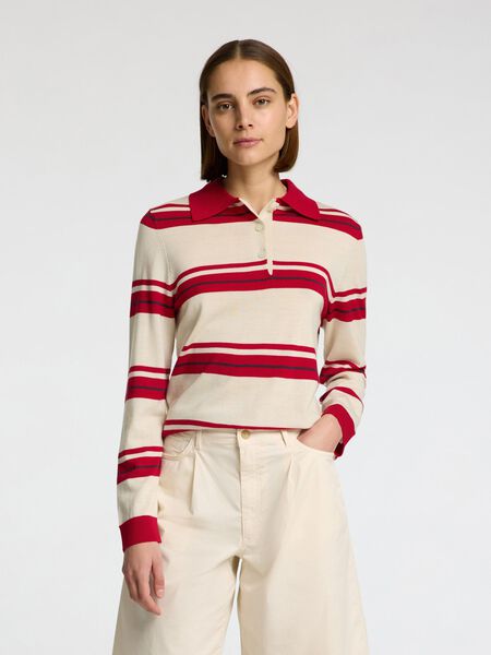 Selected 100% MERINO WOOL LONG-SLEEVED POLO, Birch, highres - 16099131_Birch_1216469_003.jpg
