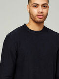 Selected CREW NECK - STRIKTRØJE, Dark Sapphire, highres - 16056691_DarkSapphire_564951_008.jpg