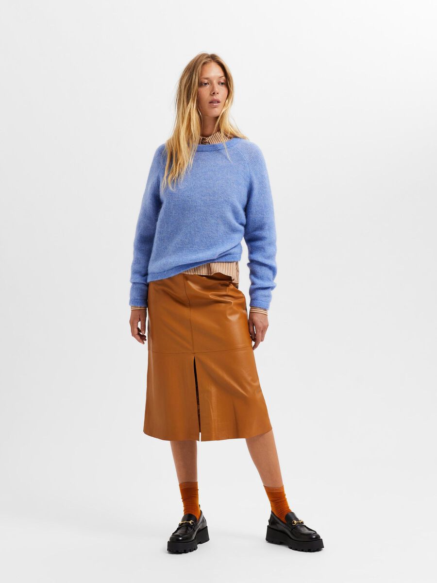 Selected MOHAIR MIX PULLOVER, Cornflower Blue, highres - 16086281_CornflowerBlue_005.jpg