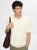 Selected SHORT-SLEEVED POLO SHIRT, Egret, highres - 16090124_Egret_008.jpg